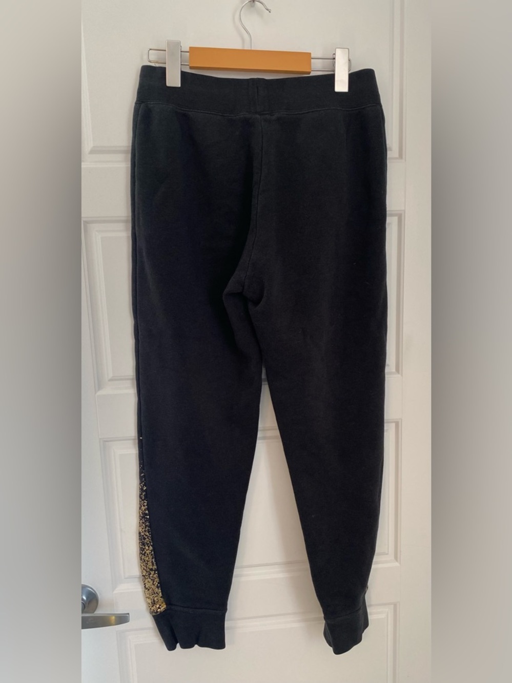 Nike Black Gold Speckle Joggers Medium Athleisure Sweatpants Streetwear - Picture 6 of 9